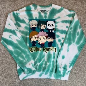 Jujutsu Kaisen Crunchyroll Anime Tie Dye Sweatshirt Graphic Pullover size small
